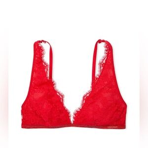 Victoria's Secret Scarlet Lace Unlined Bralette